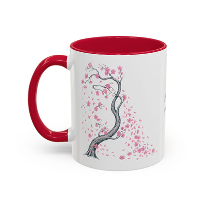 Cherry Blossom Tree Mug — Colorful Ceramic Coffee Cup