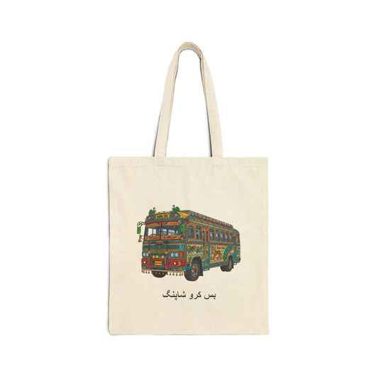 Bus: Cotton Tote Bag