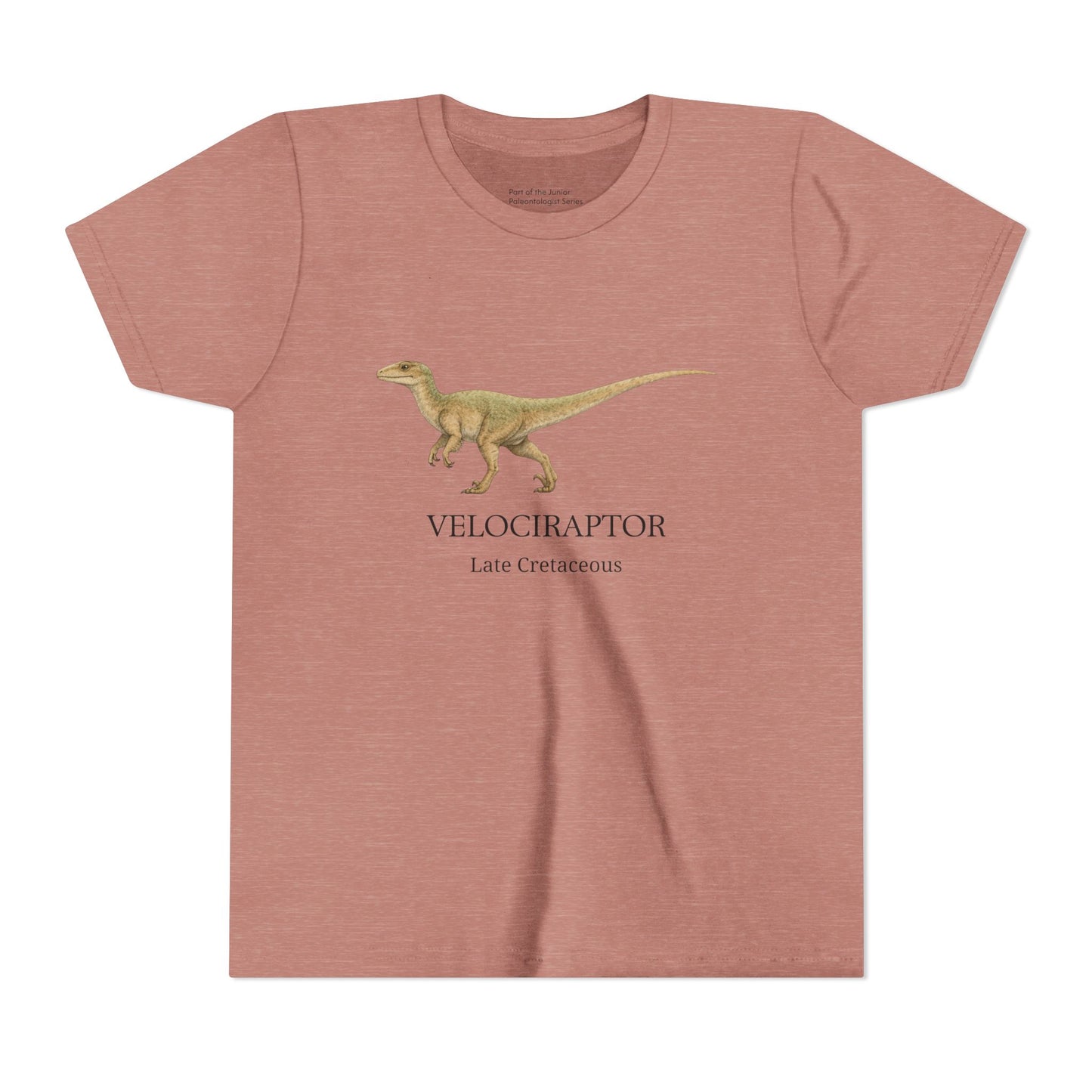 Velociraptor educational youth t-shirt