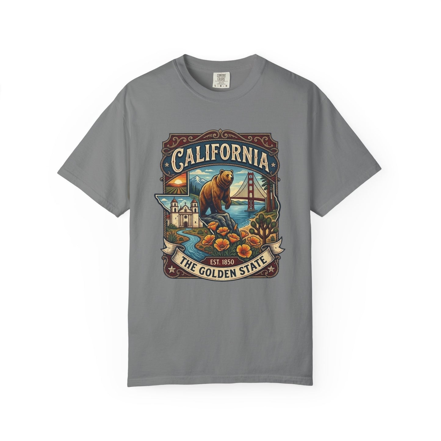 California Bear & Golden Gate T-Shirt
