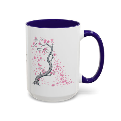 Cherry Blossom Tree Mug — Colorful Ceramic Coffee Cup