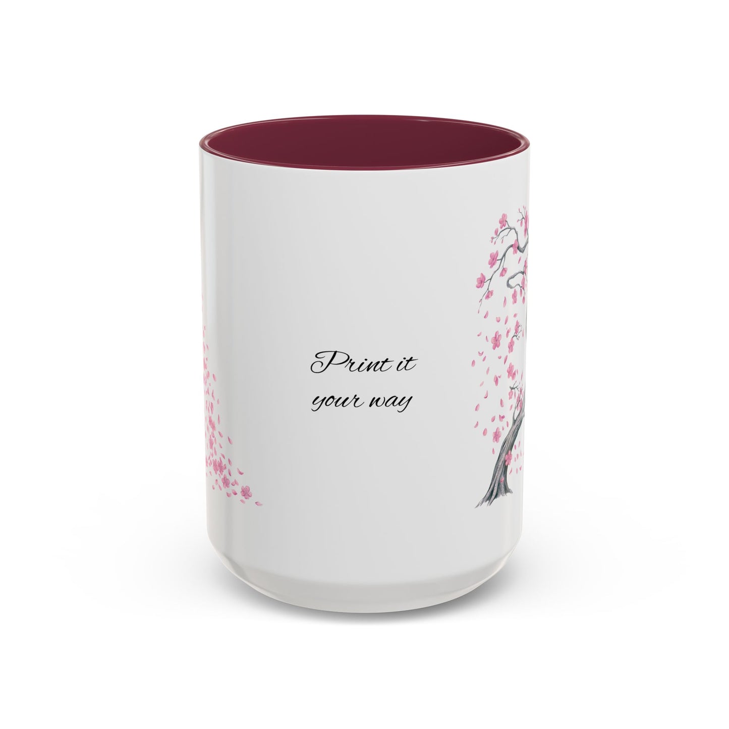 Cherry Blossom Tree Mug — Colorful Ceramic Coffee Cup