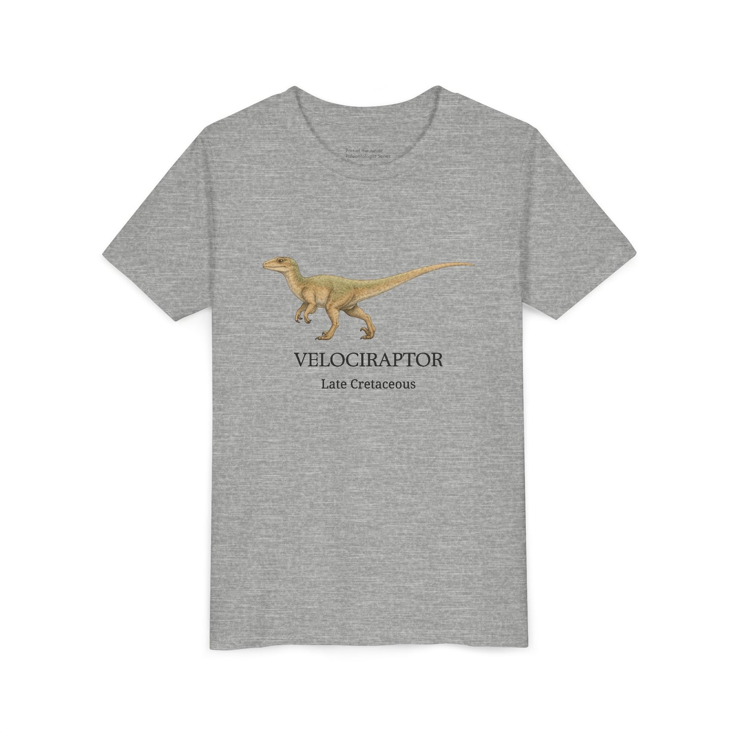 Velociraptor educational youth t-shirt