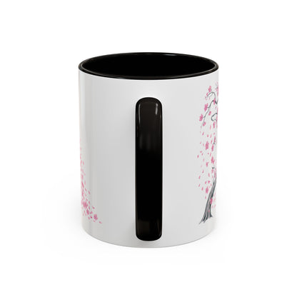 Cherry Blossom Tree Mug — Colorful Ceramic Coffee Cup