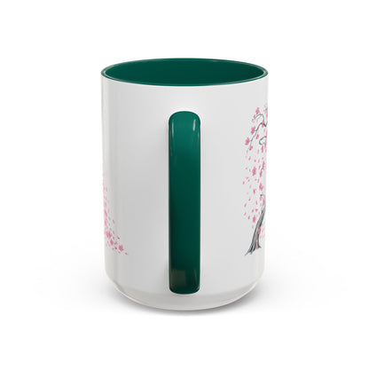 Cherry Blossom Tree Mug — Colorful Ceramic Coffee Cup