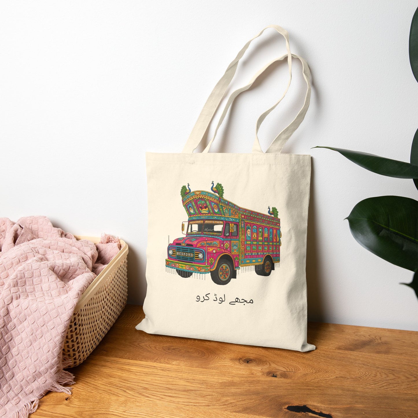 Truck: Cotton Tote Bag