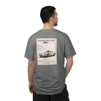 1960 Ferrari 250 GTO Vintage Car Club T-shirt | Classic Sports Car Tee