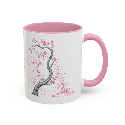 Cherry Blossom Tree Mug — Colorful Ceramic Coffee Cup