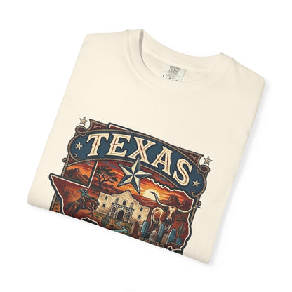 Texas Alamo Longhorn T-Shirt — State of Texas Graphic Tee