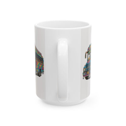 Pakistani Truck Art Bus Ceramic Mug (11oz, 15oz)