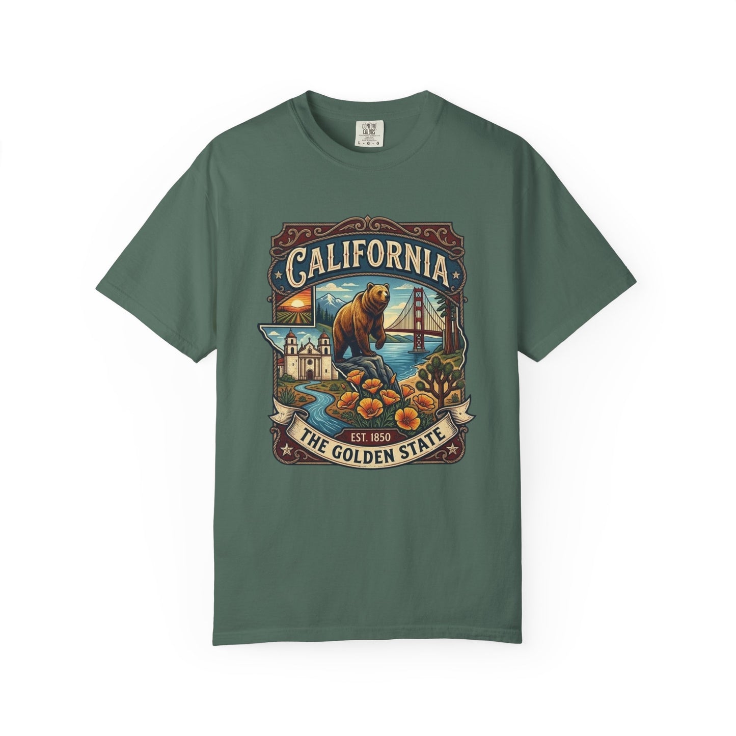 California Bear & Golden Gate T-Shirt