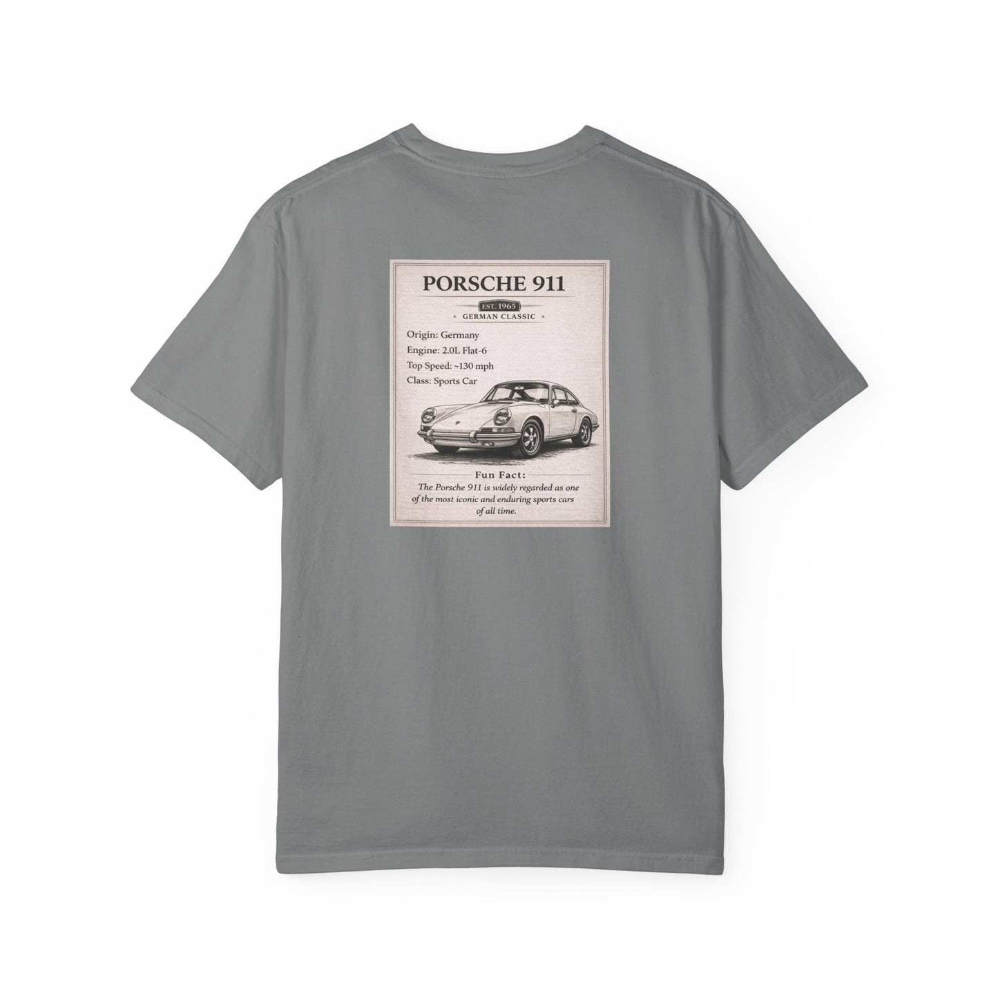 1965 Porsche 911 Vintage Car Club T-shirt | Classic Sportscar Tee