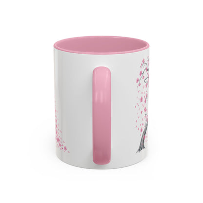 Cherry Blossom Tree Mug — Colorful Ceramic Coffee Cup