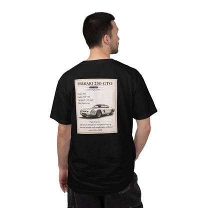 1960 Ferrari 250 GTO Vintage Car Club T-shirt | Classic Sports Car Tee