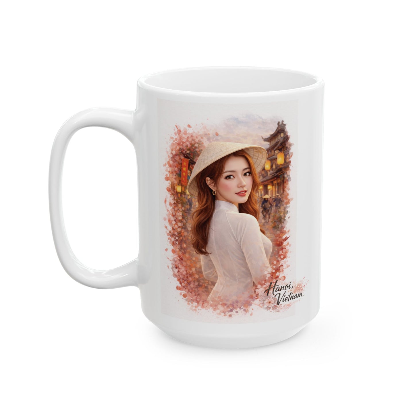Vietnamese Girl in Hanoi Mug | Asian City Collection