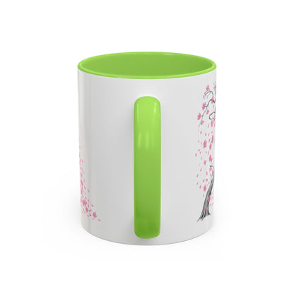 Cherry Blossom Tree Mug — Colorful Ceramic Coffee Cup