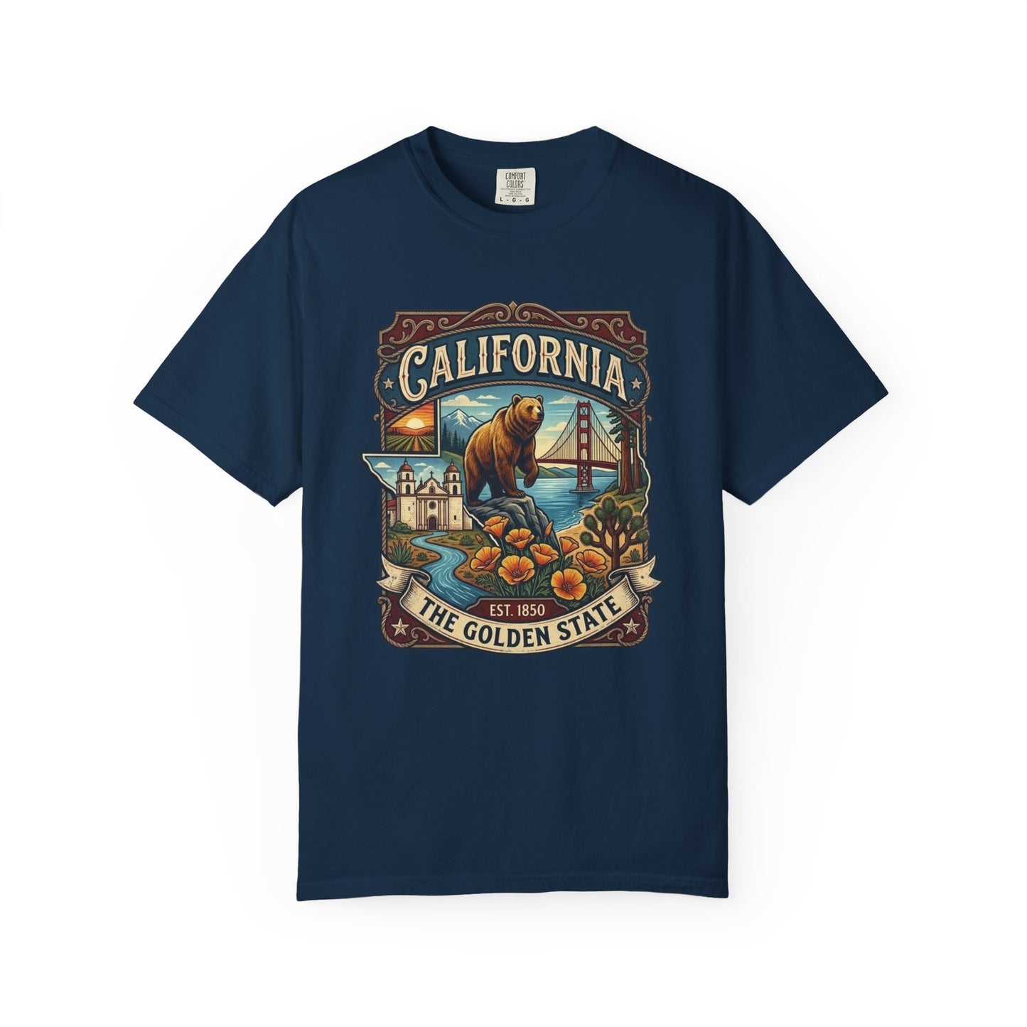 California Bear & Golden Gate T-Shirt