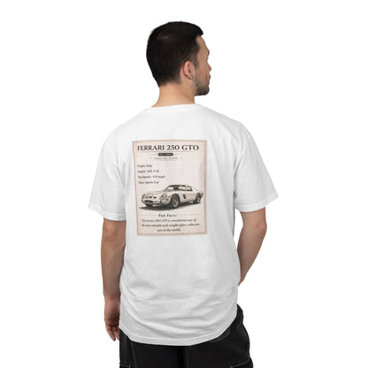 1960 Ferrari 250 GTO Vintage Car Club T-shirt | Classic Sports Car Tee