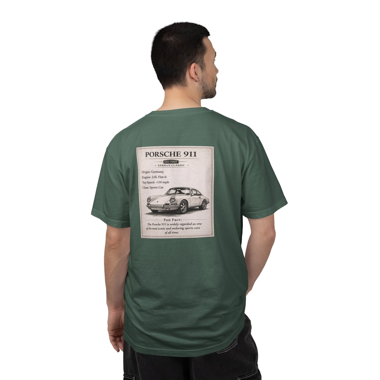 1965 Porsche 911 Vintage Car Club T-shirt | Classic Sportscar Tee