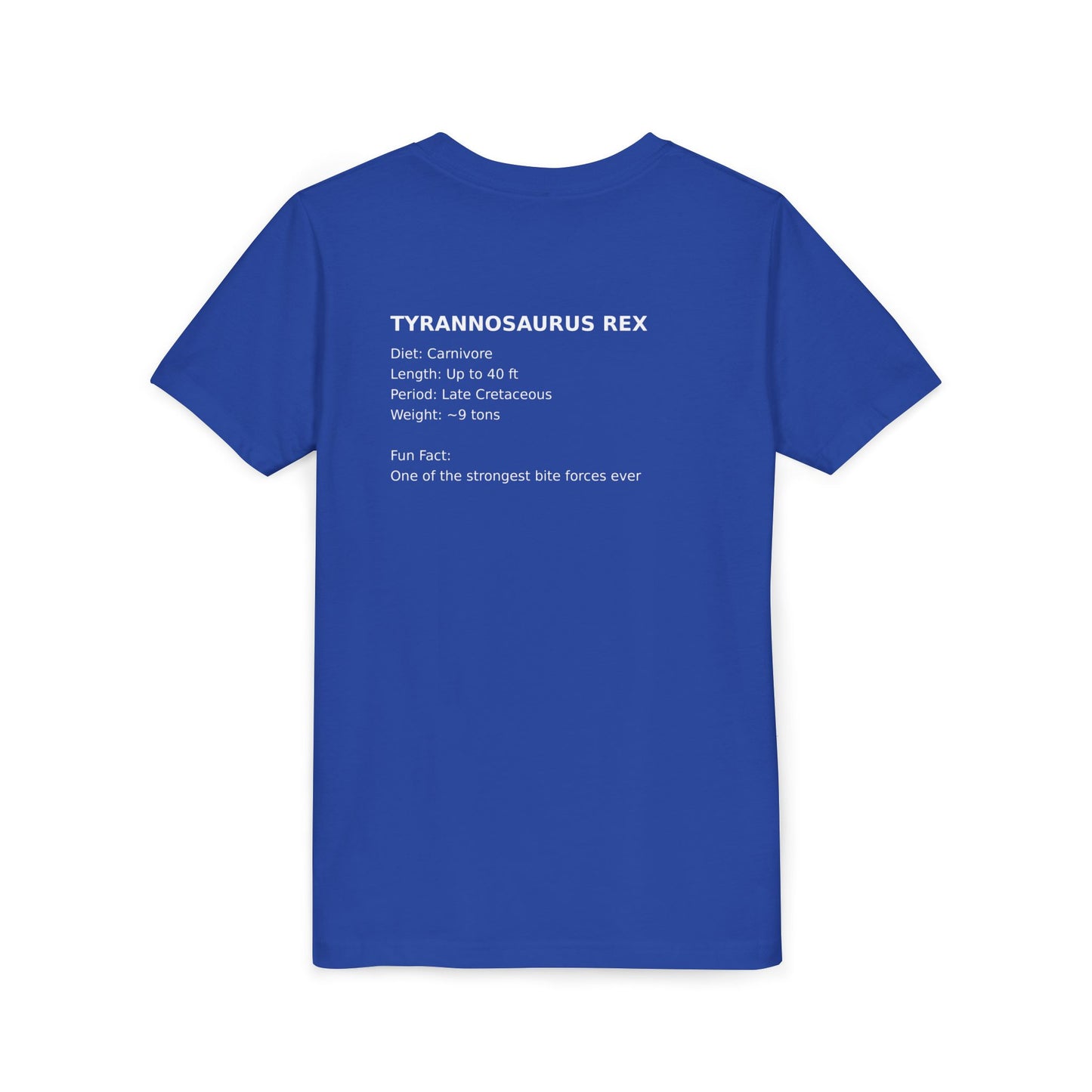 Tyrannosaurus Rex educational t-shirt youth t-shirt