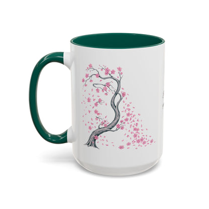 Cherry Blossom Tree Mug — Colorful Ceramic Coffee Cup