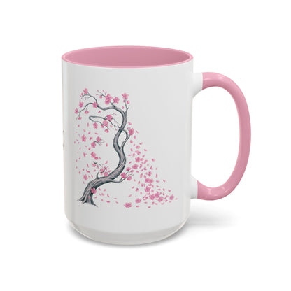 Cherry Blossom Tree Mug — Colorful Ceramic Coffee Cup