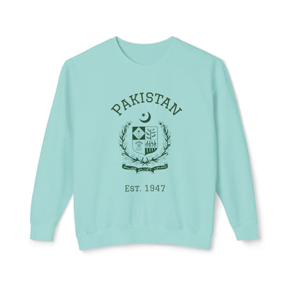 Pakistan Pride Crewneck Sweatshirt — Pakistan Emblem Graphic