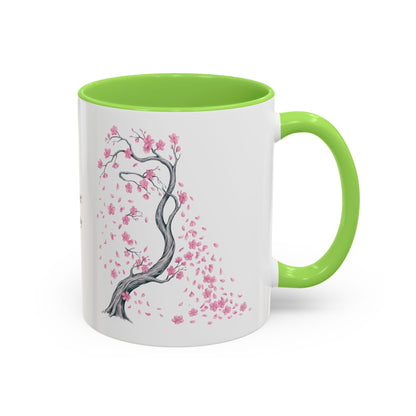 Cherry Blossom Tree Mug — Colorful Ceramic Coffee Cup
