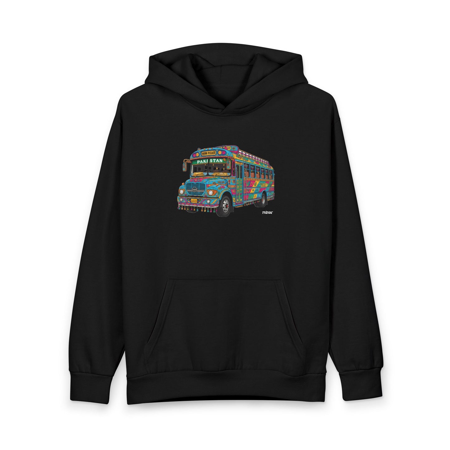 Pakistani Truck Art Hoodie | Colorful Floral Folk Motif Pullover