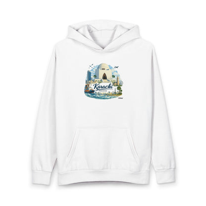 Karachi Scenes Hoodie — Nostalgic Pakistan Cityscape Pullover