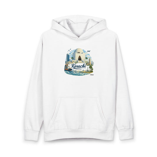 Karachi Scenes Hoodie — Nostalgic Pakistan Cityscape Pullover