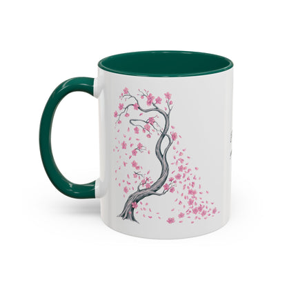 Cherry Blossom Tree Mug — Colorful Ceramic Coffee Cup