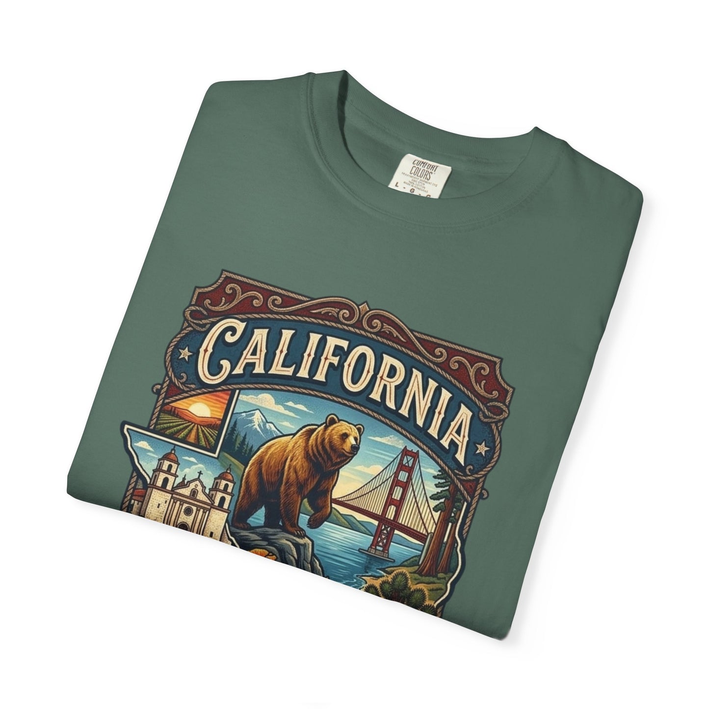 California Bear & Golden Gate T-Shirt