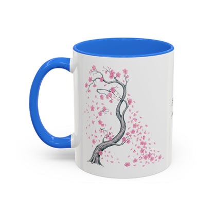 Cherry Blossom Tree Mug — Colorful Ceramic Coffee Cup