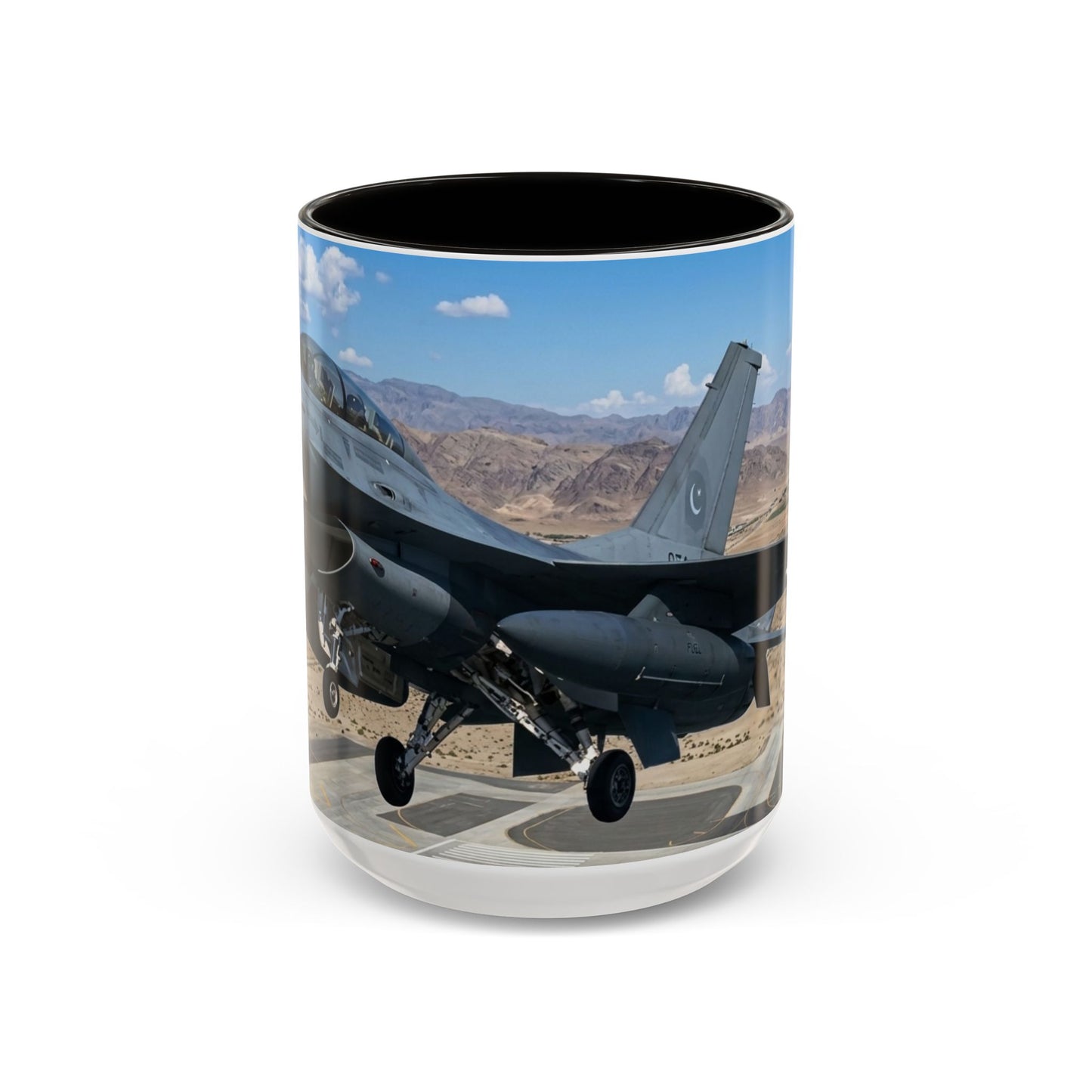 Pakistani F-16 Falcon Flight Mug — Colorful 11oz & 15oz Ceramic Coffee Cup