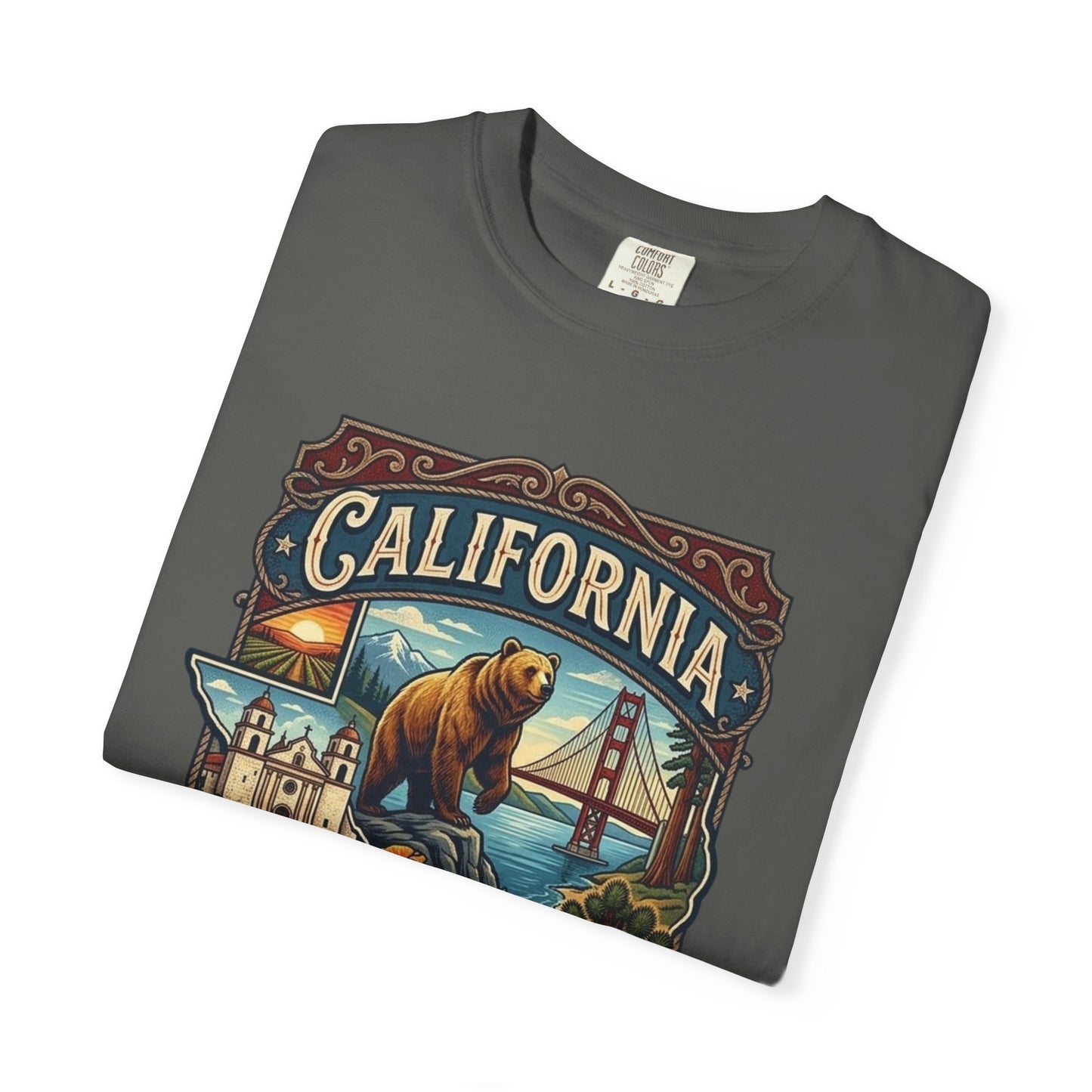 California Bear & Golden Gate T-Shirt