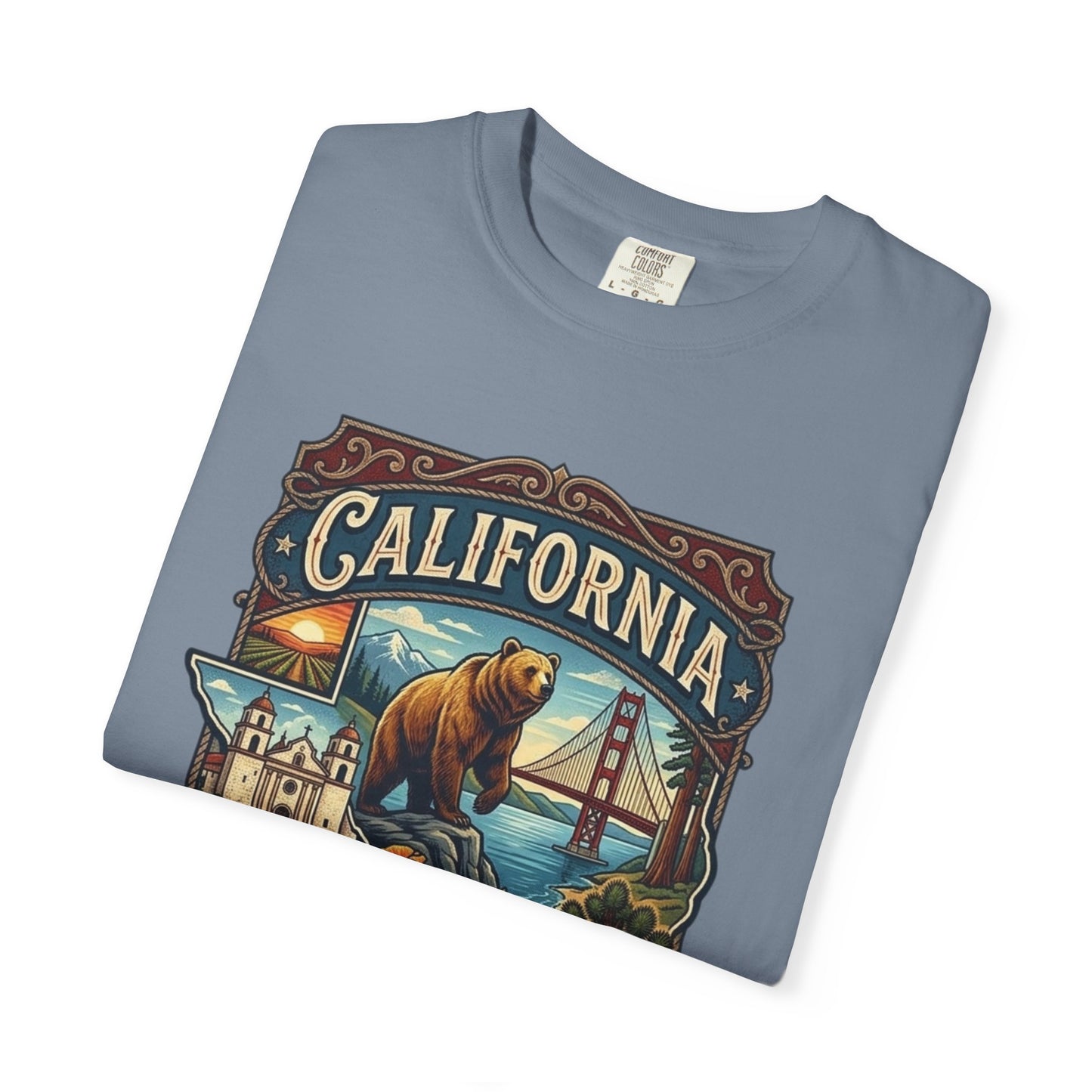 California Bear & Golden Gate T-Shirt