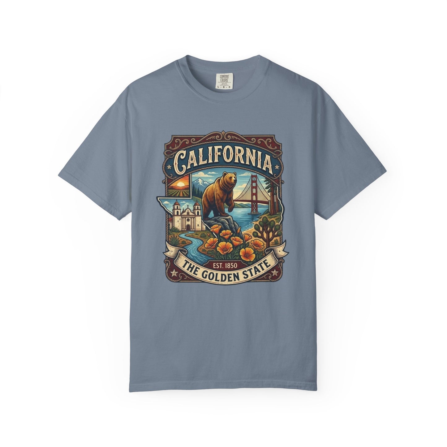California Bear & Golden Gate T-Shirt