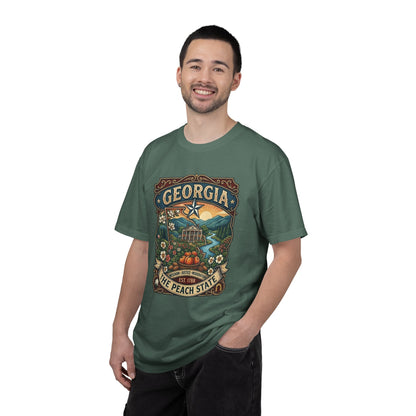 Georgia State Souvenir T-Shirt — State Symbols & Landmarks Tee