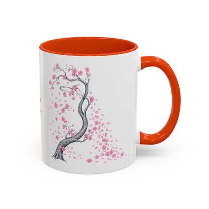 Cherry Blossom Tree Mug — Colorful Ceramic Coffee Cup