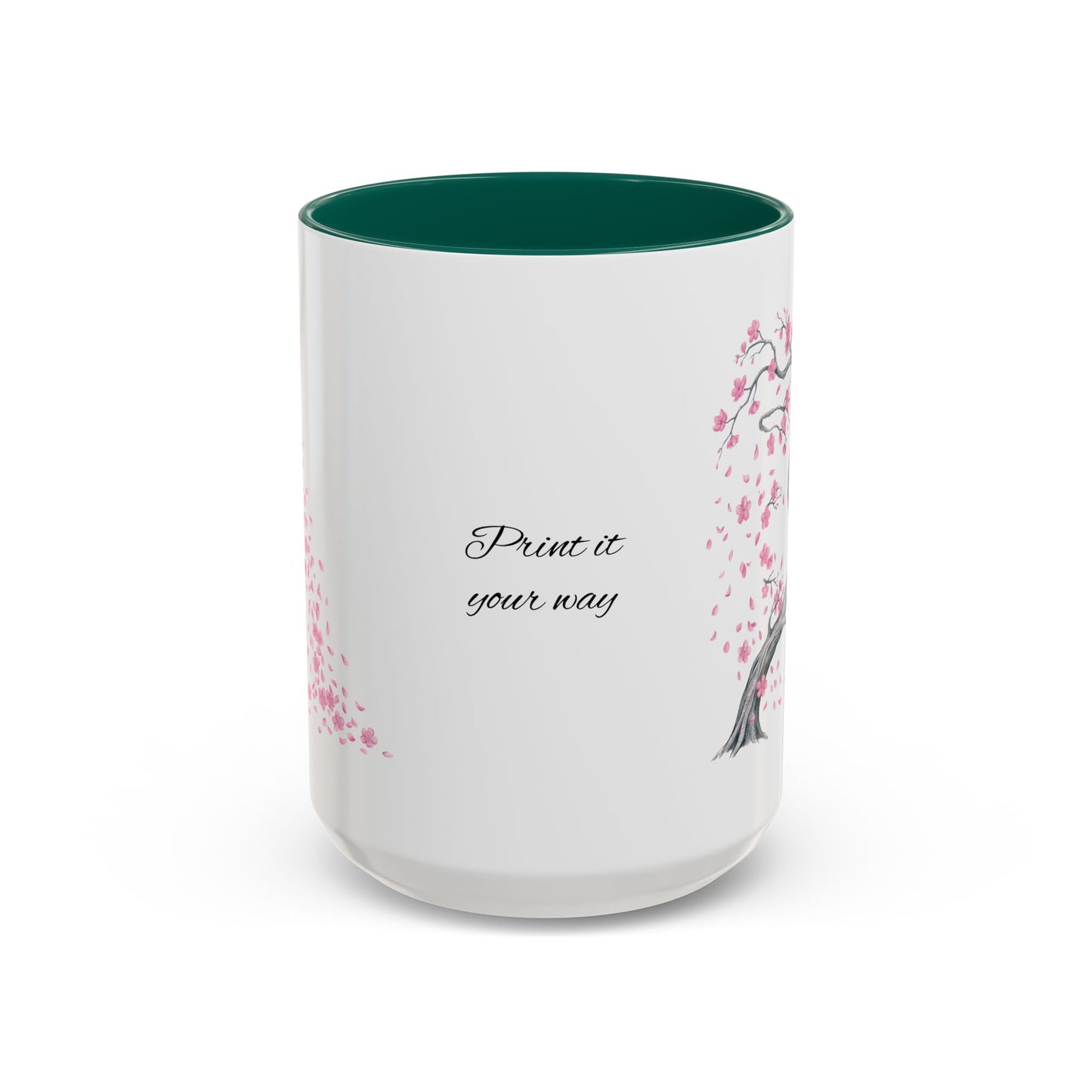 Cherry Blossom Tree Mug — Colorful Ceramic Coffee Cup