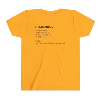Stegosaurus educational youth t-shirt