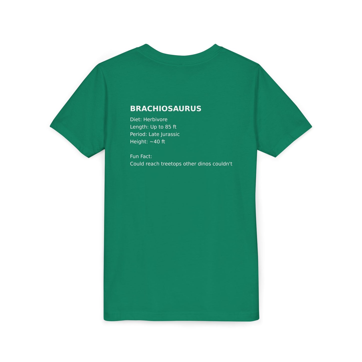 Brachiosaurus educational youth t-shirt