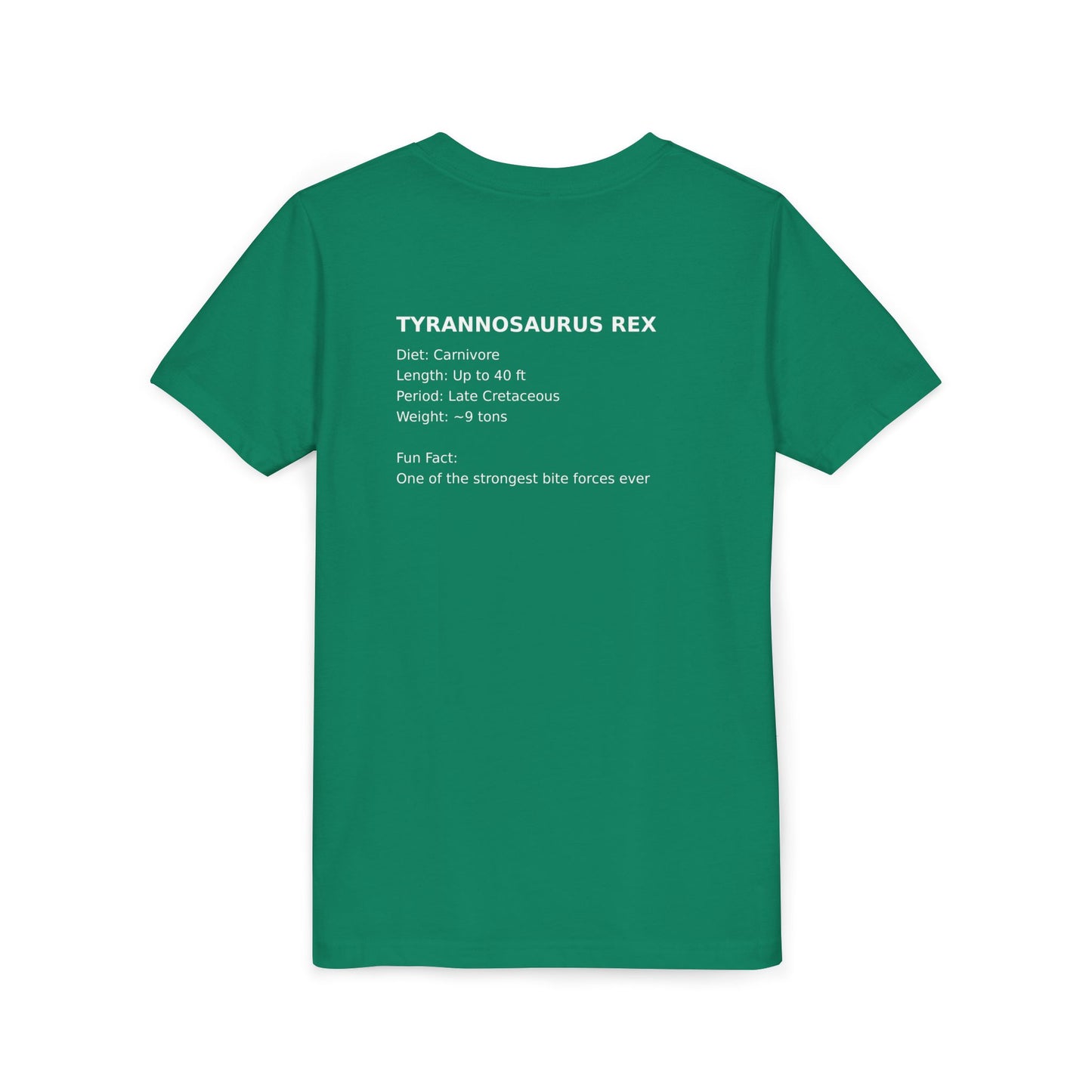 Tyrannosaurus Rex educational t-shirt youth t-shirt