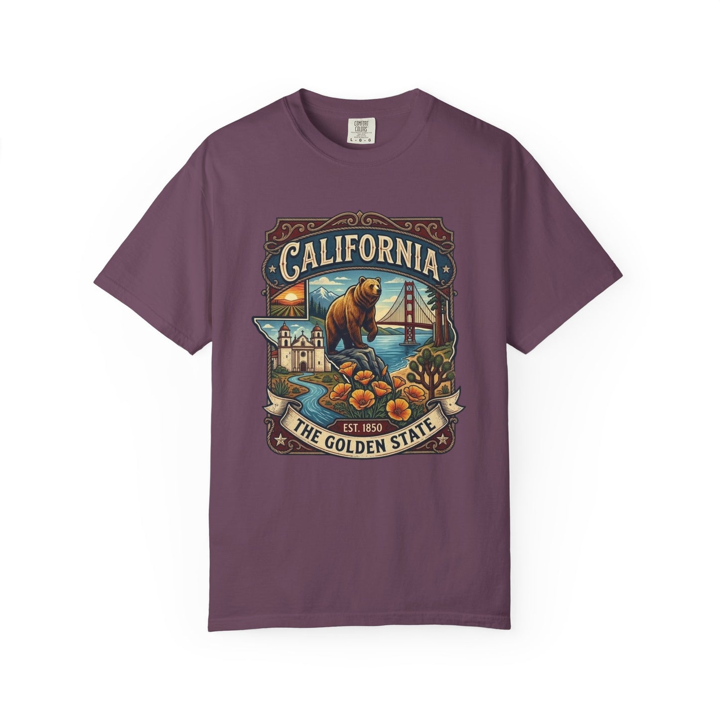 California Bear & Golden Gate T-Shirt