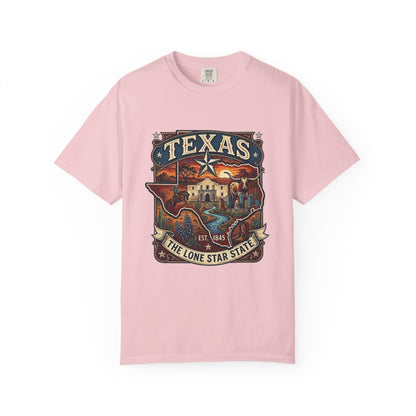 Texas Alamo Longhorn T-Shirt — State of Texas Graphic Tee