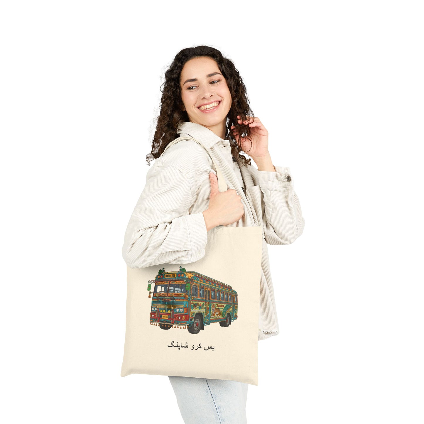 Bus: Cotton Tote Bag
