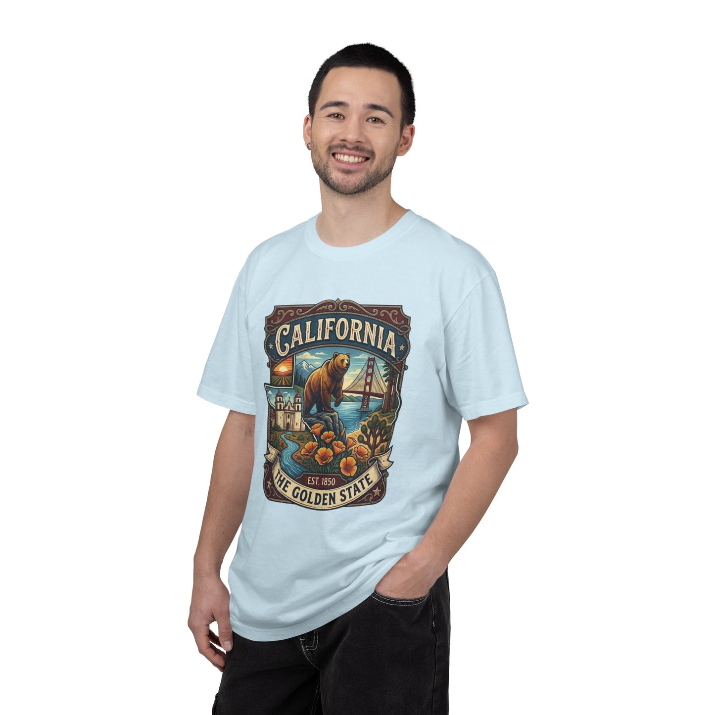California Bear & Golden Gate T-Shirt