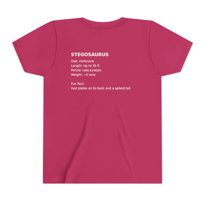 Stegosaurus educational youth t-shirt