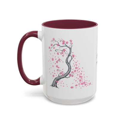 Cherry Blossom Tree Mug — Colorful Ceramic Coffee Cup